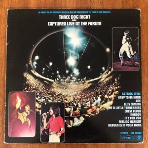Three Dog Night Captured Live at The Forum Vinyl Dunhill / ABC Records